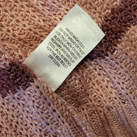 C Pink Red Cardigan Open Front Hooded Long Sweater Size M - Picture 5 of 9